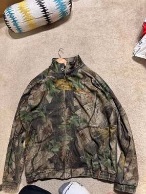 Vintage ScentLok Savanna Camo Hunting Full Zip Jacket XL Realtree Hardwoods